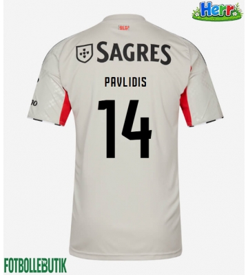 Benfica Vangelis Pavlidis #14 Bortatröja 2025-26 Kortärmad